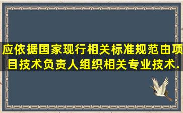 ()应依据国家现行相关标准规范,由项目技术负责人组织相关专业技术...