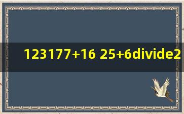 (1)2317(7)+(16) (2)5+6÷(2) (3) (4)2 3 +|58|+24÷(3