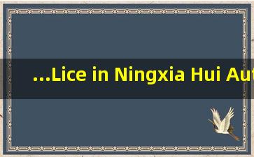 ...Lice in Ningxia Hui Autonomous Region,音标,读音,翻译,英文...