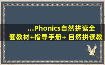 ...Phonics自然拼读全套(教材+指导手册+ 自然拼读教程) 