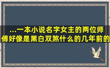 ...一本小说名字,女主的两位师傅好像是黑白双煞什么的,几年前的一本书...