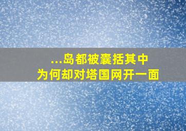 ...岛都被囊括其中,为何却对塔国网开一面