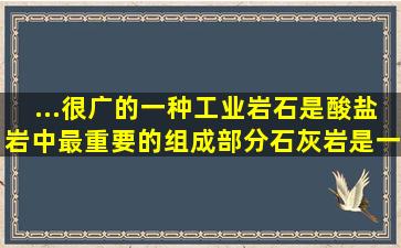 ...很广的一种工业岩石,是酸盐岩中最重要的组成部分。石灰岩是一...