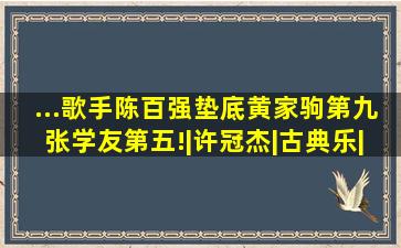 ...歌手陈百强垫底黄家驹第九张学友第五!|许冠杰|古典乐|华语音乐...