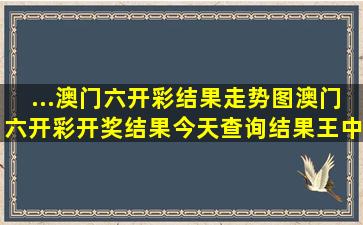 ...澳门六开彩结果走势图,澳门六开彩开奖结果今天查询结果,王中王...