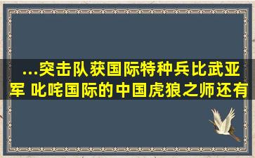 ...突击队获国际特种兵比武亚军 叱咤国际的中国虎狼之师还有哪些...