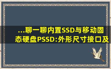 ...聊一聊内置SSD与移动固态硬盘(PSSD):外形尺寸、接口及协议、速度等...