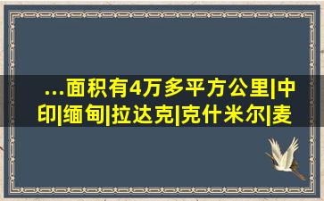 ...面积有4万多平方公里|中印|缅甸|拉达克|克什米尔|麦克马洪线