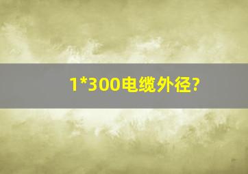 1*300电缆外径?