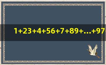 1+23+4+56+7+89+...+97+9899+100等于多少