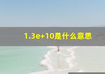 1.3e+10是什么意思