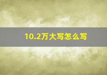 10.2万大写怎么写