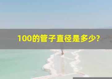 100的管子直径是多少?