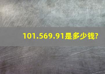 101.569.91是多少钱?