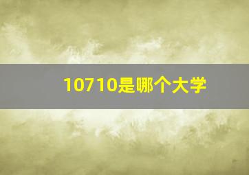 10710是哪个大学