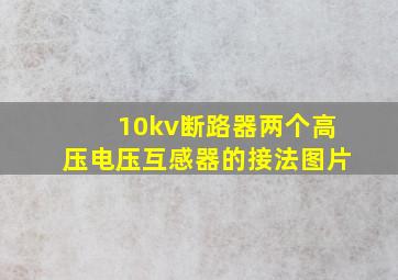 10kv断路器两个高压电压互感器的接法图片