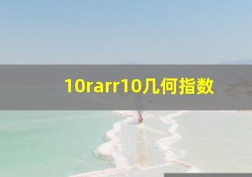 10→10几何指数