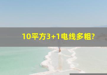 10平方3+1电线多粗?