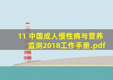 11 中国成人慢性病与营养监测(2018)工作手册.pdf