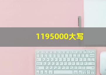 1195000大写