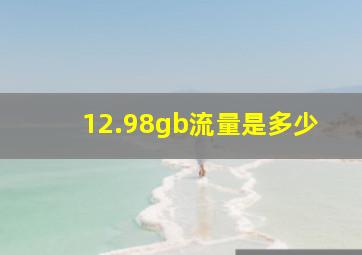 12.98gb流量是多少