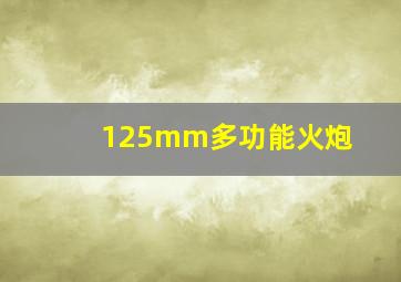 125mm多功能火炮