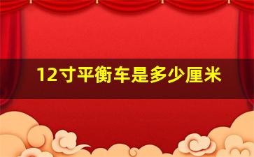 12寸平衡车是多少厘米