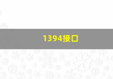 1394接口