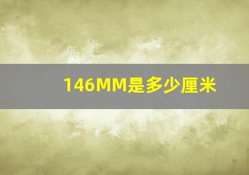 146MM是多少厘米