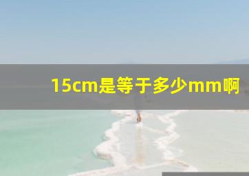 15cm是等于多少mm啊