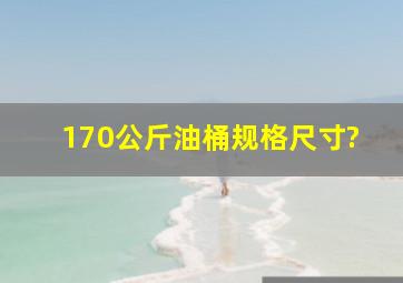 170公斤油桶规格尺寸?