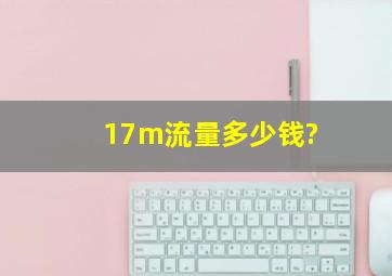 17m流量多少钱?