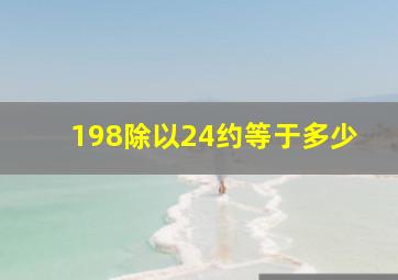 198除以24约等于多少