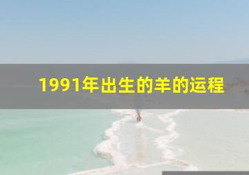 1991年出生的羊的运程