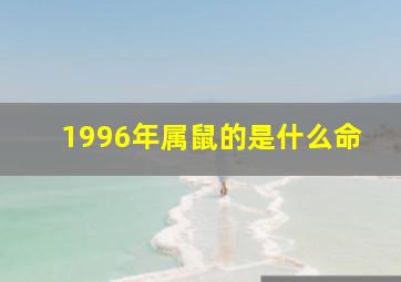 1996年属鼠的是什么命