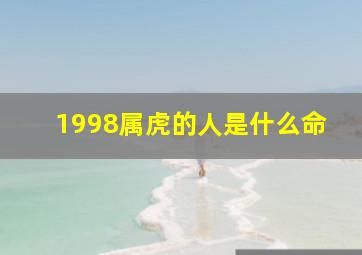 1998属虎的人是什么命