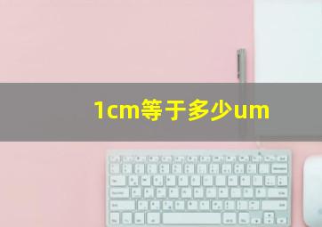 1cm等于多少um