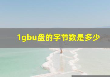 1gbu盘的字节数是多少