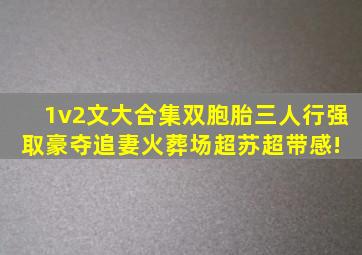 1v2文大合集,双胞胎,三人行,强取豪夺,追妻火葬场,超苏超带感! 