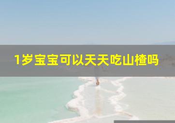 1岁宝宝可以天天吃山楂吗