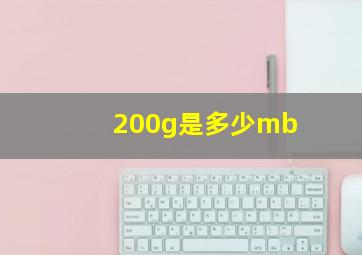 200g是多少mb