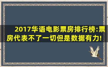 2017华语电影票房排行榜:票房代表不了一切,但是数据有力! 