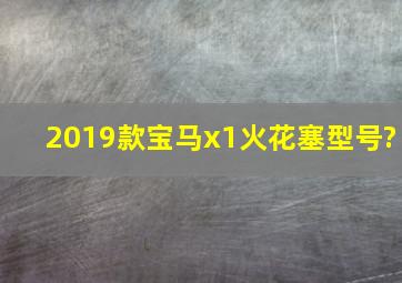 2019款宝马x1火花塞型号?