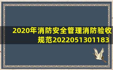 2020年(消防安全管理)消防验收规范20220513011833.pdf