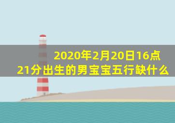 2020年2月20日16点21分出生的男宝宝五行缺什么(