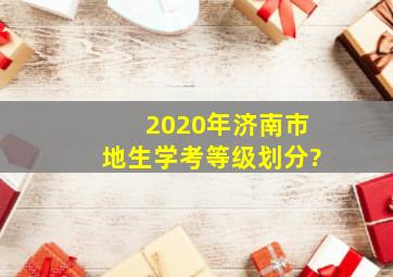 2020年济南市地生学考等级划分?