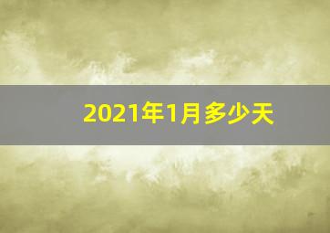 2021年1月多少天