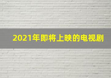 2021年即将上映的电视剧