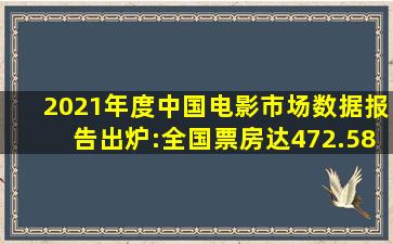 2021年度中国电影市场数据报告出炉:全国票房达472.58亿 江苏稳居...