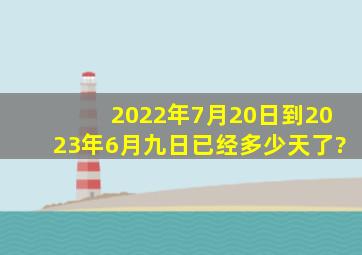 2022年7月20日到2023年6月九日已经多少天了?